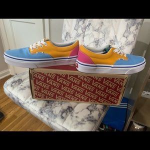 Boy’s(5Y)  or Women’s (6.5) multicolored Vans